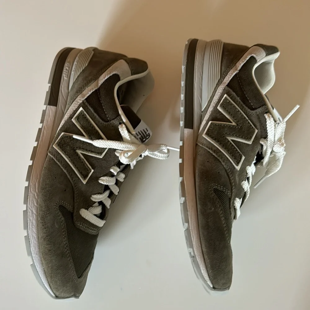 New Balance Men's Green and Gray Trainers 996 SIZE 8 - Picture 3 of 8